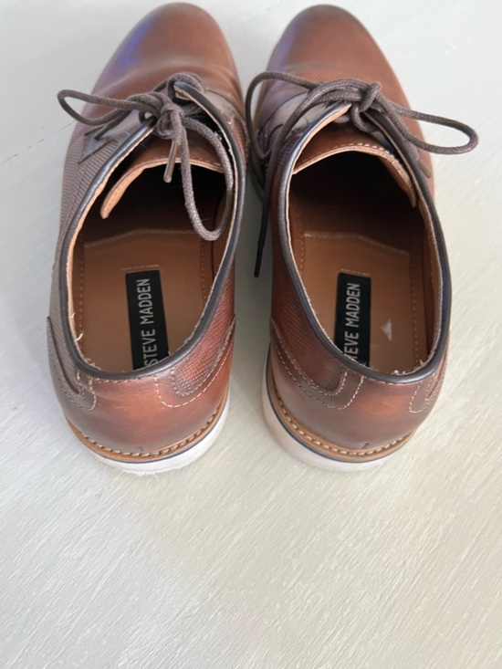Steve Madden Bader Oxford Shoes Men’s 8.5 Brown Leather Dress Casual Wingtip main image 5